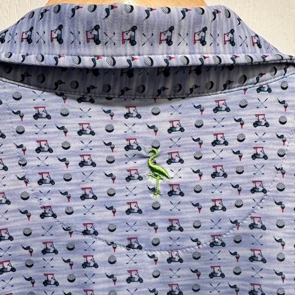 Tailorbyrd Mens Medium “Golf Cart” Performance Golf Polo Shirt 👕 - Picture 4 of 8